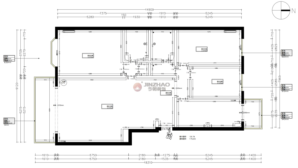 天通苑五區(qū)老房原始戶型圖